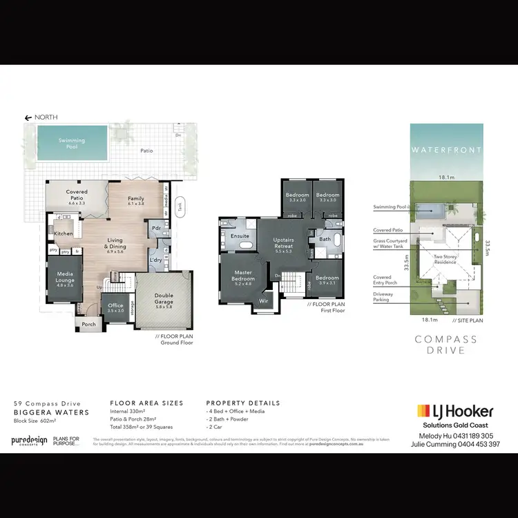 Floorplan of Homely house listing, 59 Compass Drive, Biggera Waters QLD 4216