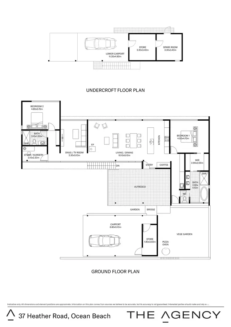 Floorplan of Homely house listing, 37 Heather Road, Ocean Beach WA 6333