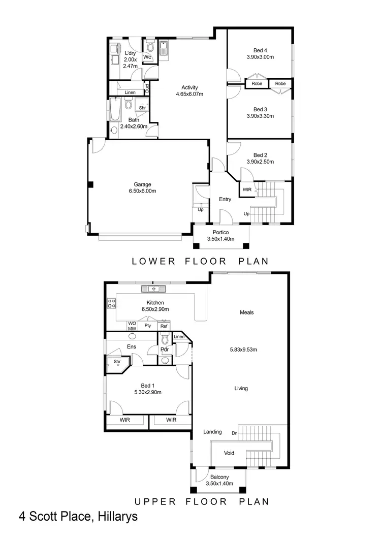 Floorplan of Homely house listing, 4 Scott Place, Hillarys WA 6025