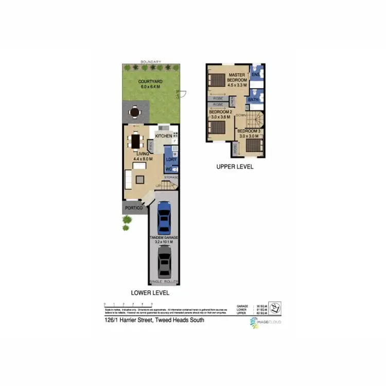 Floorplan of Homely townhouse listing, 126/1-33 Harrier Street, Tweed Heads South NSW 2486