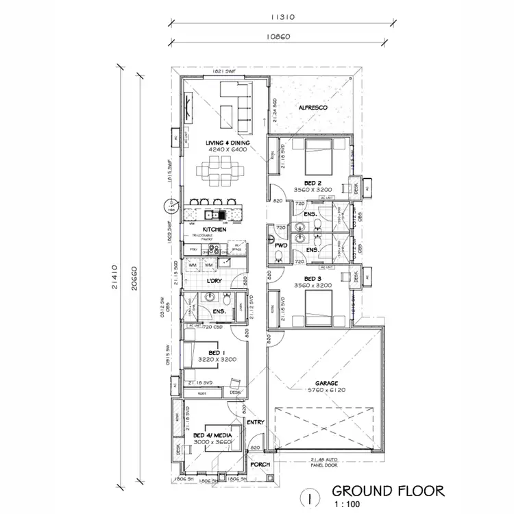 Floorplan of Homely house listing, 1 Wattle Grove, Harristown QLD 4350
