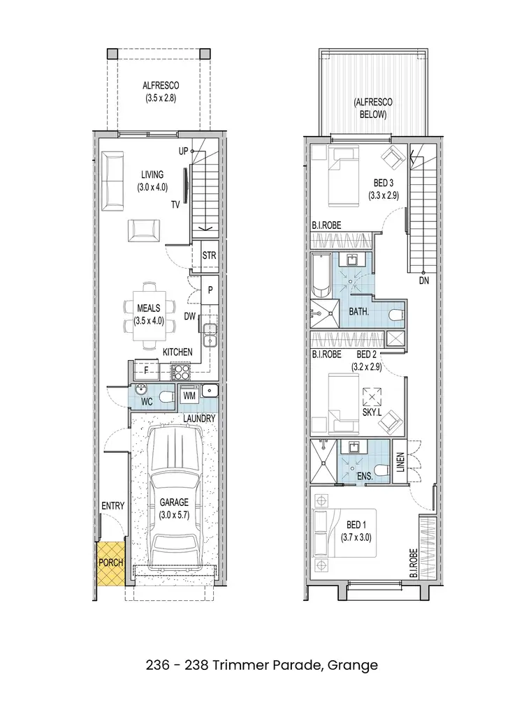 Floorplan of Homely townhouse listing, 10/236-238 Trimmer Parade, Grange SA 5022