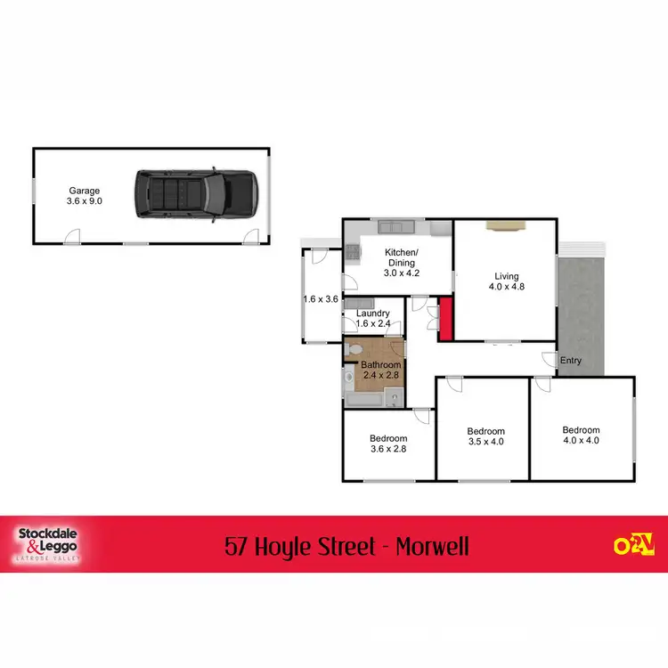 Floorplan of Homely house listing, 57 Hoyle Street, Morwell VIC 3840