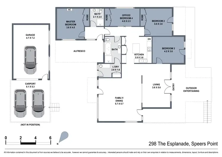 Floorplan of Homely house listing, 298 The Esplanade, Speers Point NSW 2284