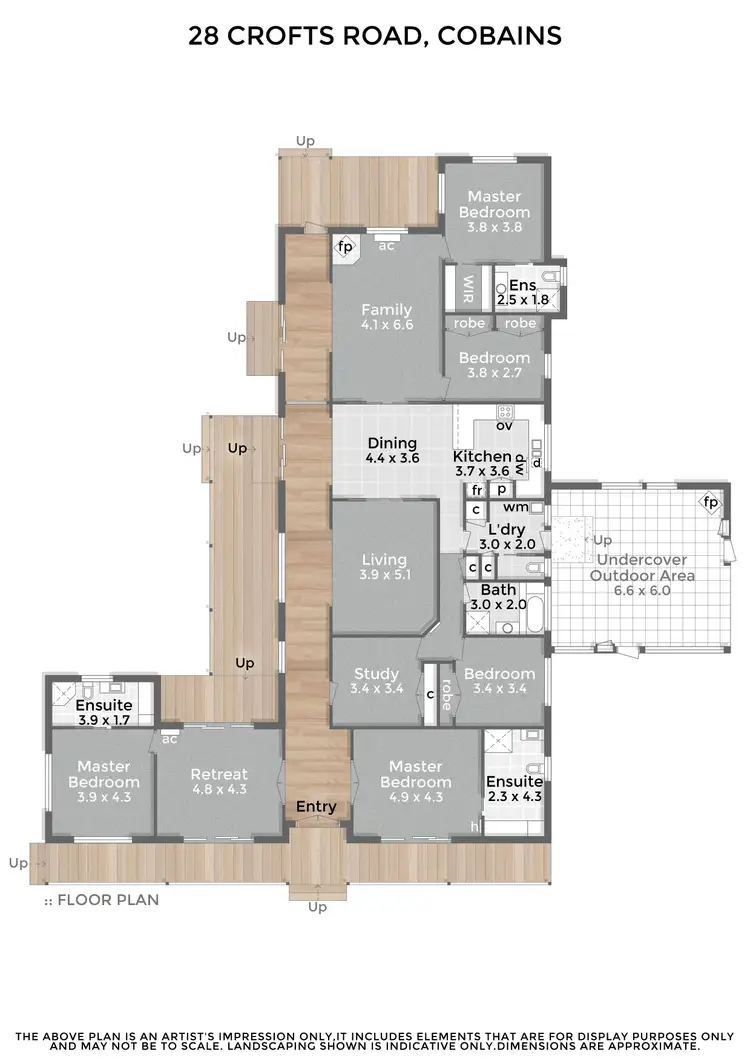 Floorplan of Homely house listing, 28 Crofts Road, Cobains VIC 3851