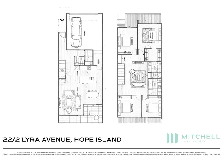 Floorplan of Homely townhouse listing, 22/2 Lyra Avenue, Hope Island QLD 4212