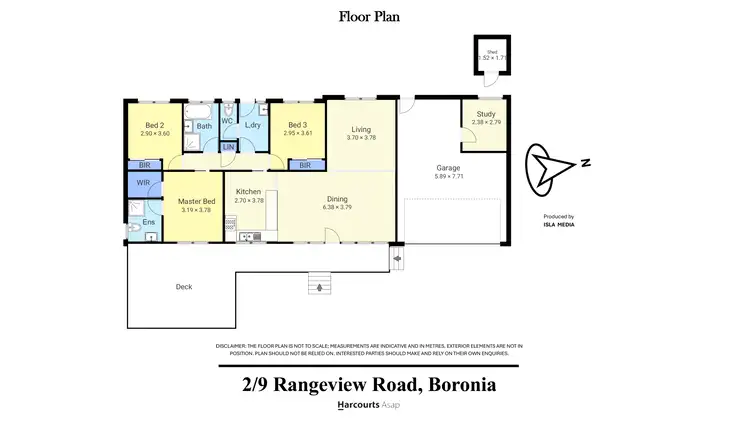 Floorplan of Homely unit listing, 2/9 Rangeview Road, Boronia VIC 3155