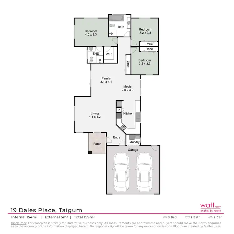 Floorplan of Homely house listing, 19 Dales Place, Taigum QLD 4018