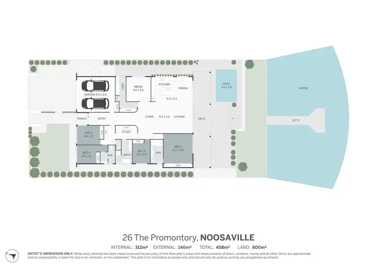 Floorplan of Homely house listing, 26 The Promontory, Noosa Waters QLD 4566