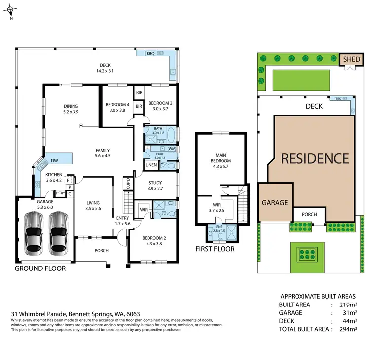 Floorplan of Homely house listing, 31 Whimbrel Parade, Bennett Springs WA 6063