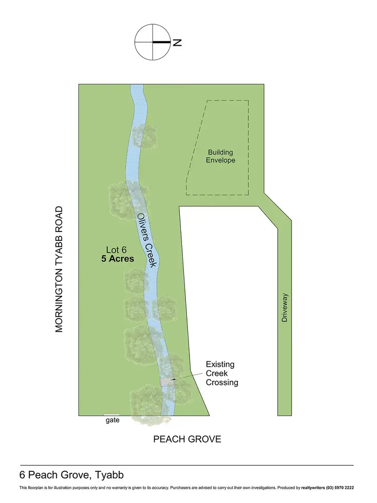 Floorplan of Homely land listing, 4 Peach Grove, Tyabb VIC 3913