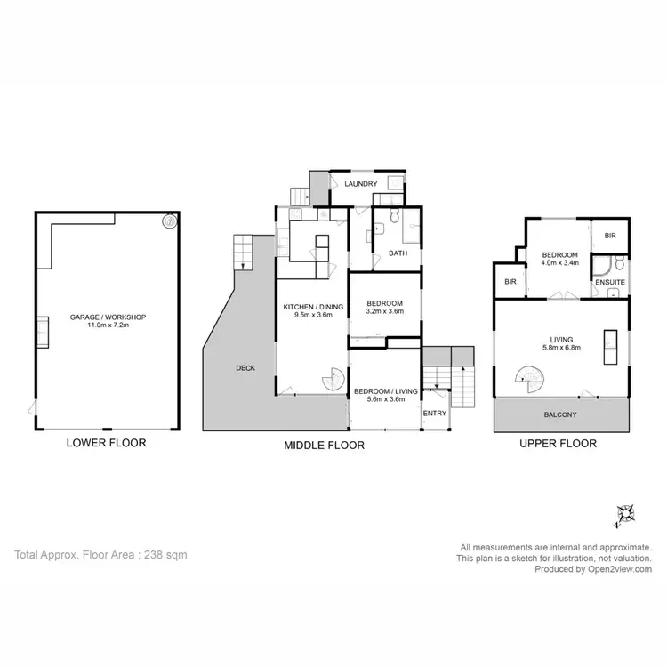 Floorplan of Homely house listing, 13 Flowerpot Crescent, Blackmans Bay TAS 7052