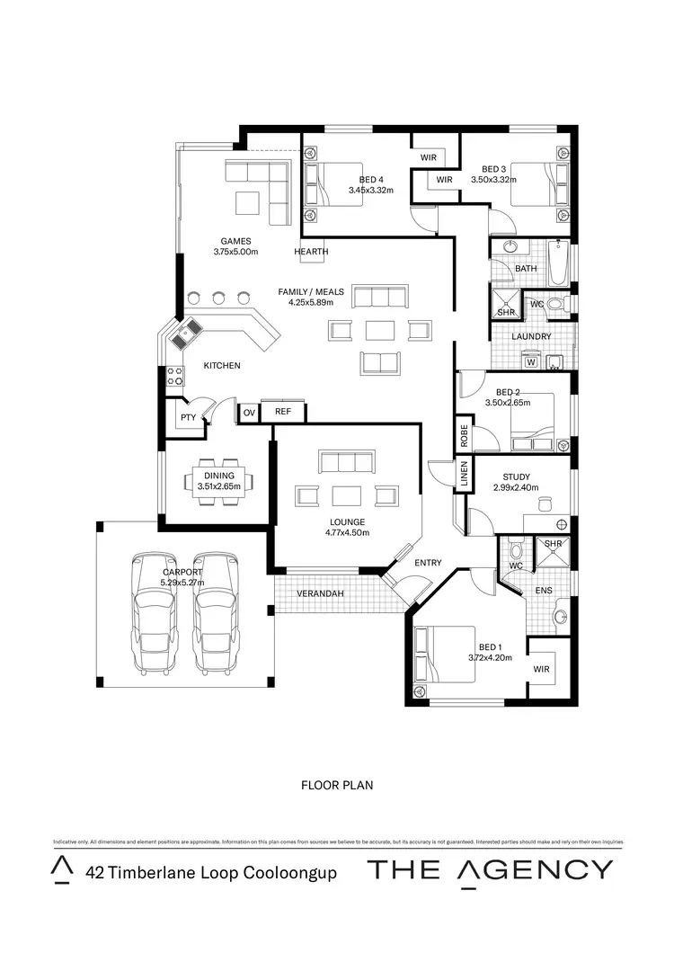 Floorplan of Homely house listing, 42 Timberlane Loop, Cooloongup WA 6168