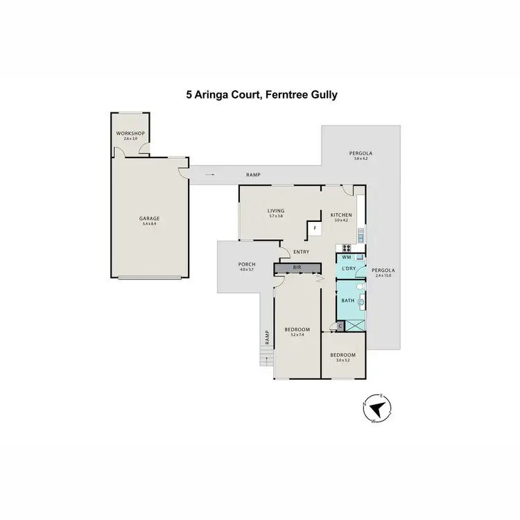 Floorplan of Homely house listing, 5 Aringa Court, Ferntree Gully VIC 3156