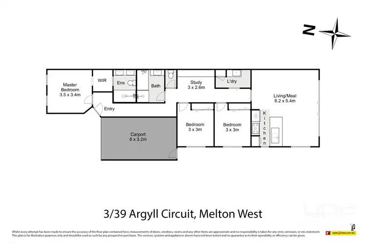 Floorplan of Homely house listing, 3/39 Argyll Circuit, Melton West VIC 3337