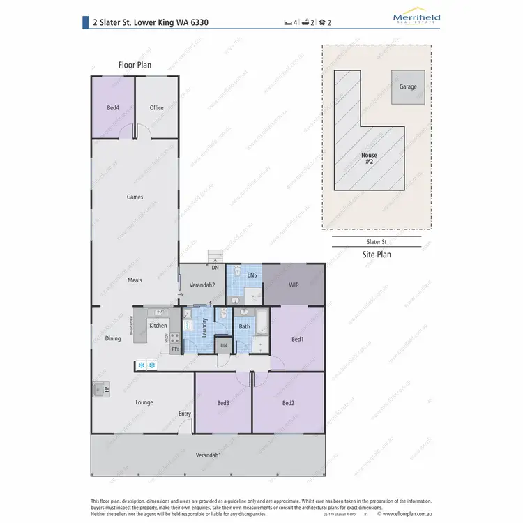 Floorplan of Homely house listing, 2 Slater Street, Lower King WA 6330