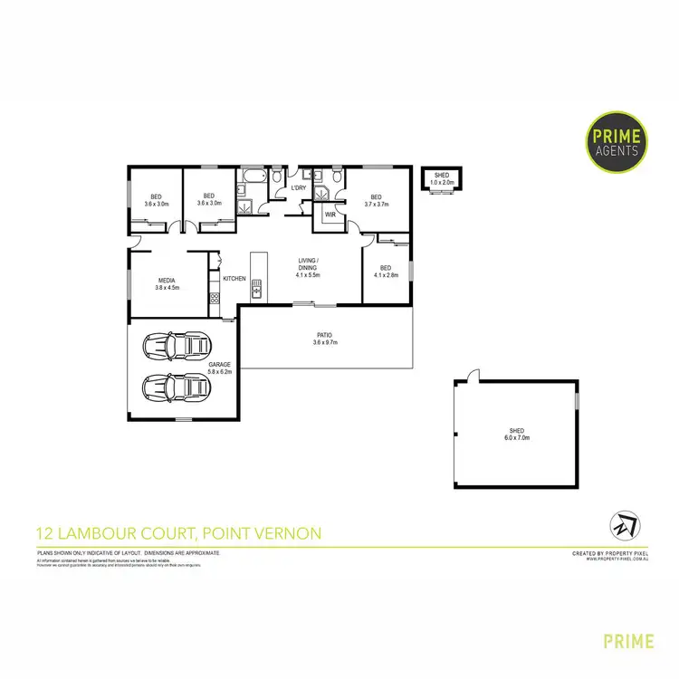Floorplan of Homely house listing, 12 Lambour Court, Point Vernon QLD 4655