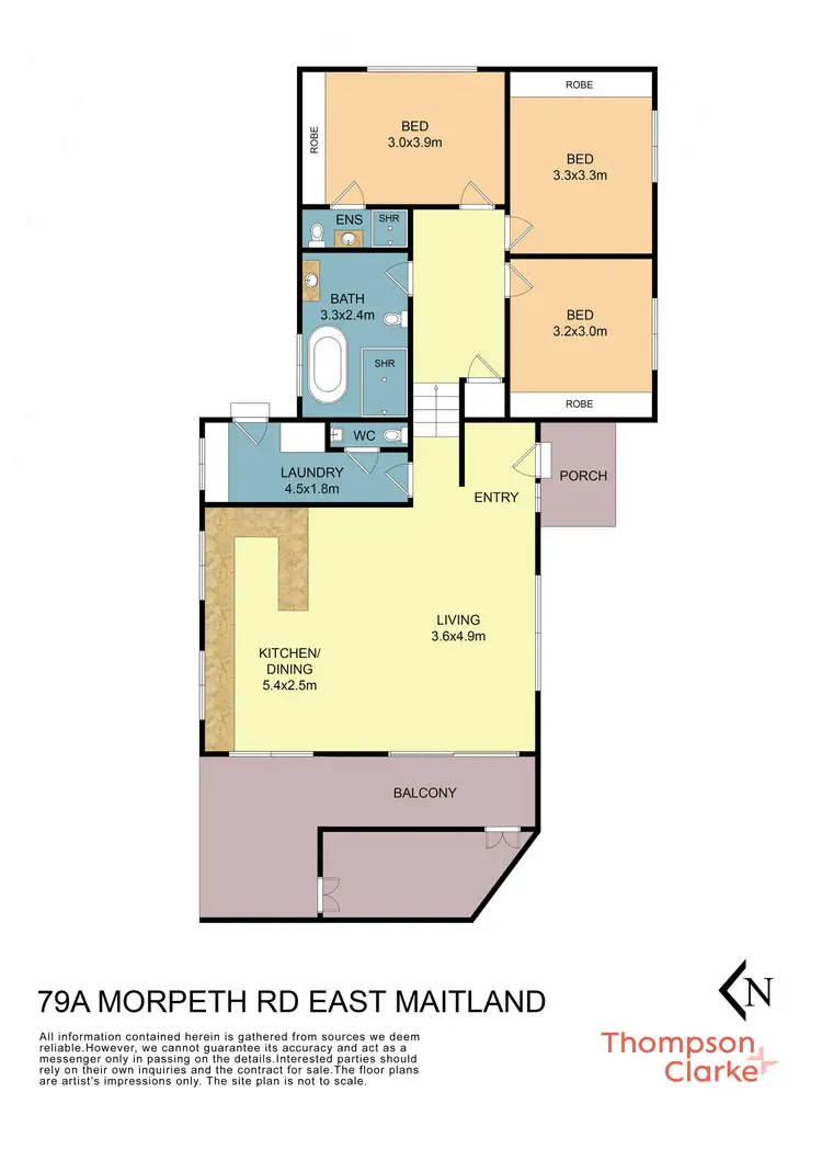 Floorplan of Homely house listing, 79A Morpeth Road, East Maitland NSW 2323