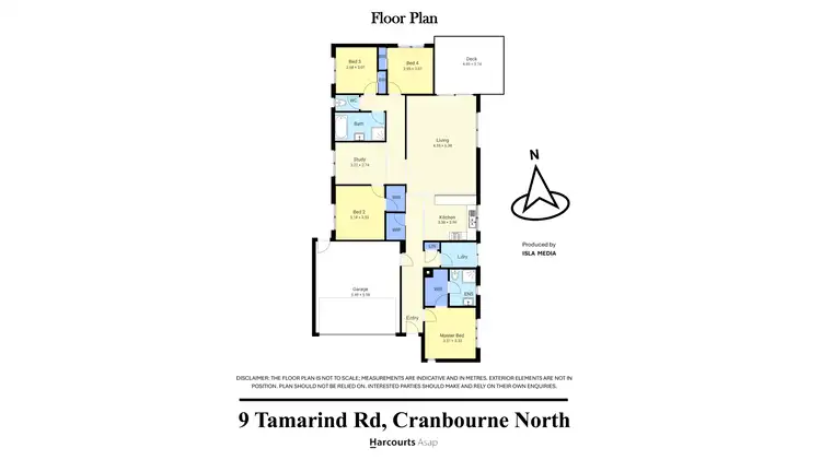 Floorplan of Homely house listing, 9 Tamarind Road, Cranbourne North VIC 3977