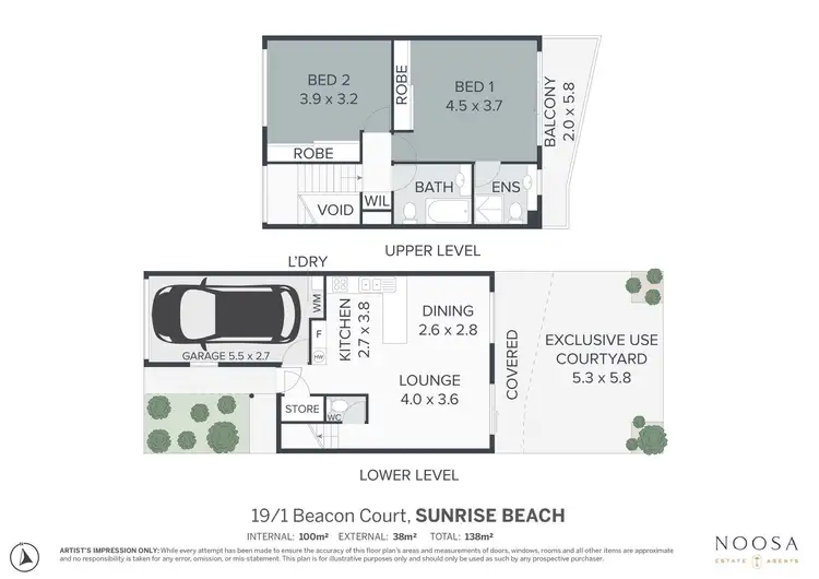 Floorplan of Homely unit listing, 19/1 Beacon Court, Sunrise Beach QLD 4567