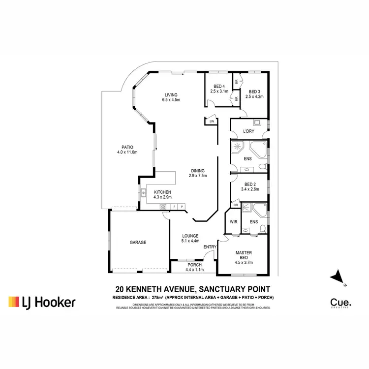 Floorplan of Homely house listing, 20 Kenneth Avenue, Sanctuary Point NSW 2540