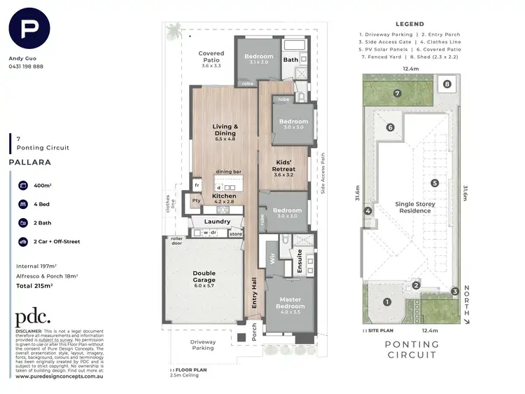 Floorplan of Homely house listing, 7 Ponting Circuit, Pallara QLD 4110
