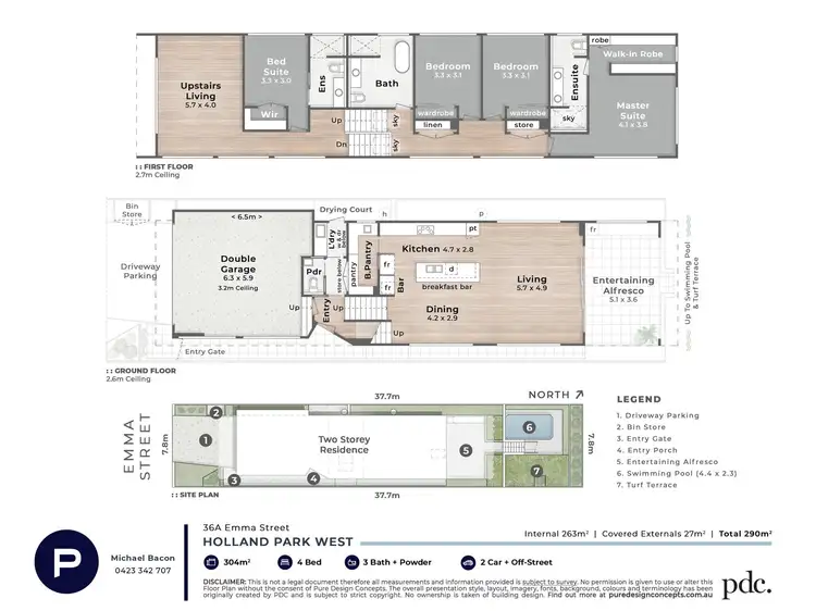 Floorplan of Homely house listing, 36A Emma Street, Holland Park West QLD 4121