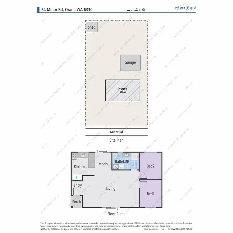 Floorplan of Homely house listing, 64 Minor Road, Orana WA 6330