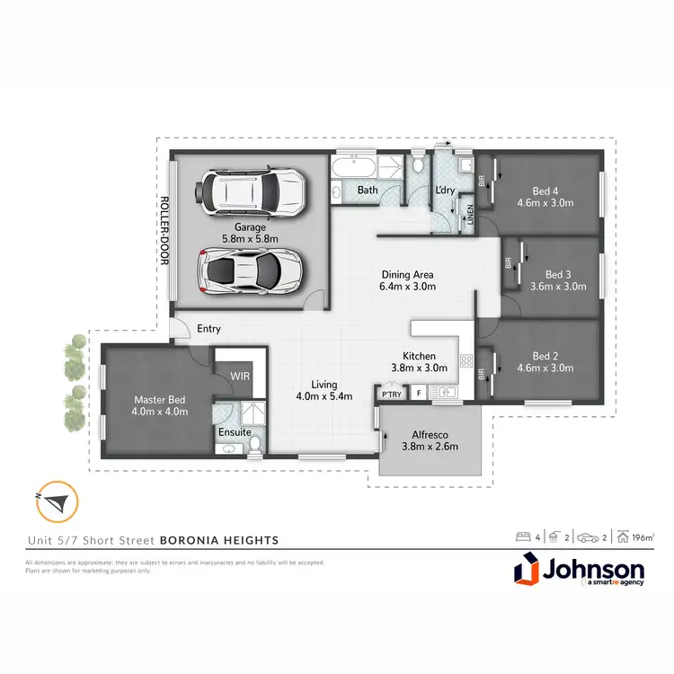 Floorplan of Homely townhouse listing, 5/7 Short Street, Boronia Heights QLD 4124