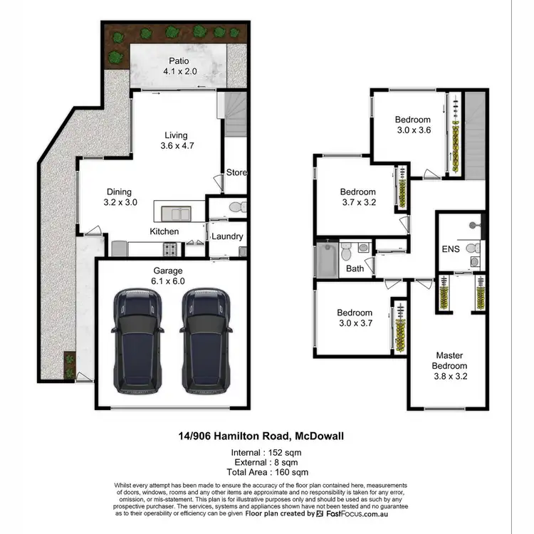 Floorplan of Homely townhouse listing, 14/906 Hamilton Road, Mcdowall QLD 4053