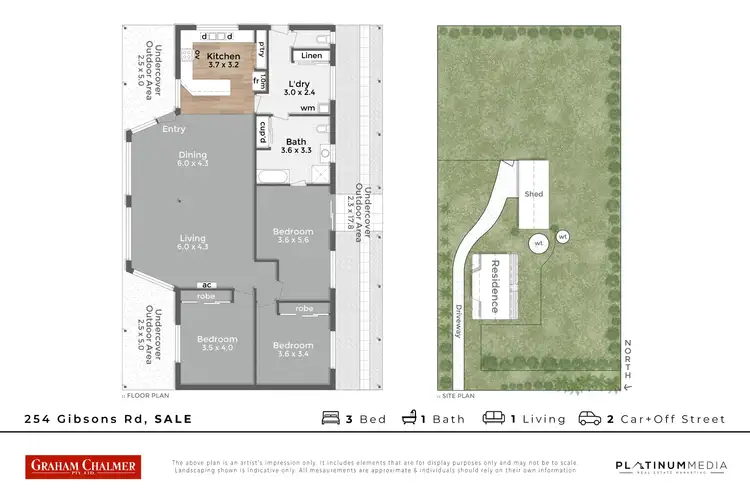 Floorplan of Homely house listing, 254 Gibsons Road, Sale VIC 3850