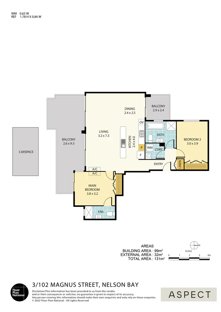 Floorplan of Homely unit listing, 3/102 Magnus Street, Nelson Bay NSW 2315