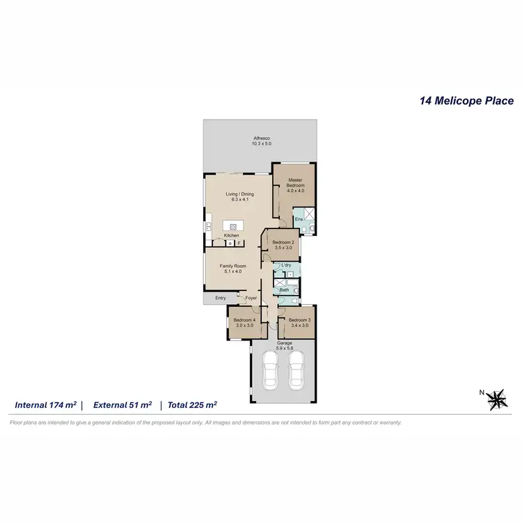 Floorplan of Homely house listing, 14 Melicope Place, Carseldine QLD 4034