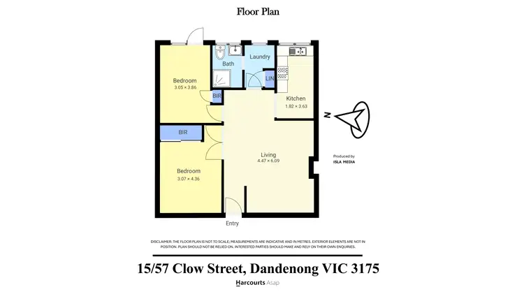 Floorplan of Homely unit listing, 15/57 Clow Street, Dandenong VIC 3175