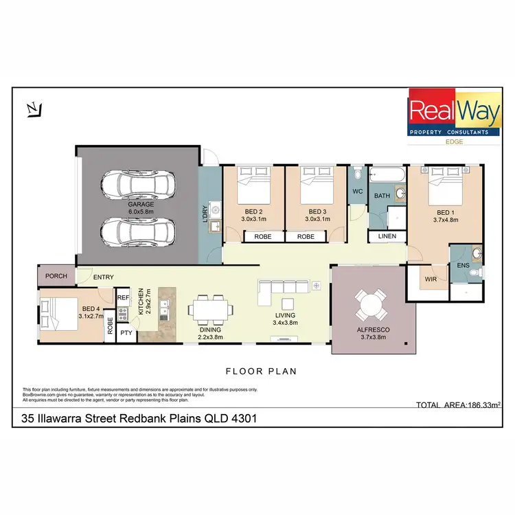 Floorplan of Homely house listing, 35 Illawarra Street, Redbank Plains QLD 4301