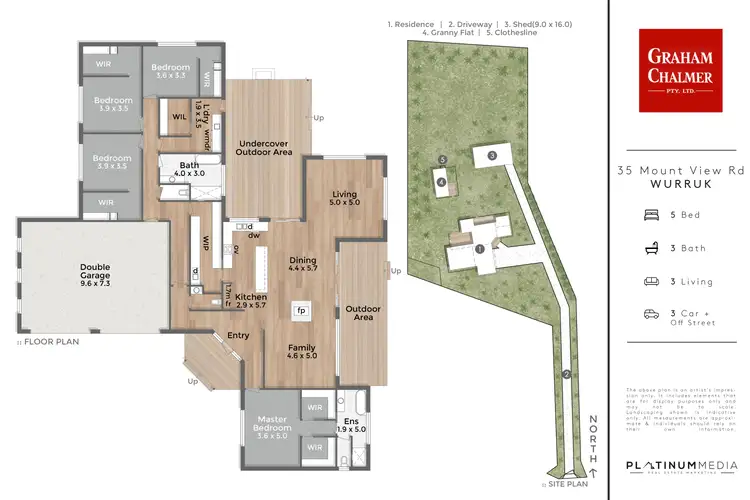 Floorplan of Homely house listing, 35 Mount View Road, Wurruk VIC 3850