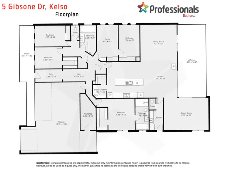 Floorplan of Homely house listing, 5 Gibsone Drive, Kelso NSW 2795