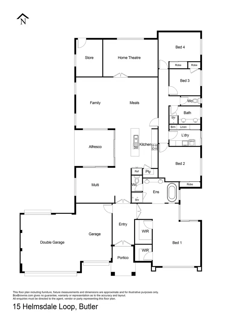 Floorplan of Homely house listing, 15 Helmsdale Loop, Butler WA 6036