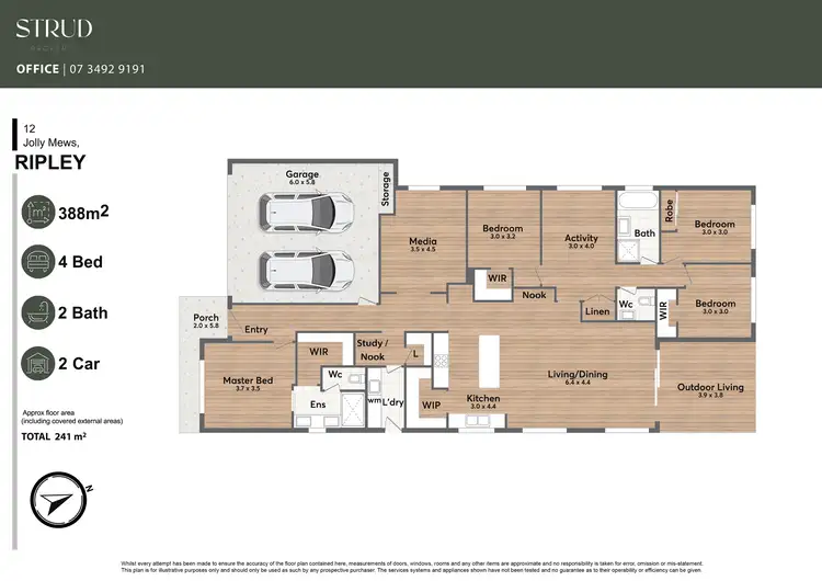 Floorplan of Homely house listing, 12 Jolly Mews, Ripley QLD 4306