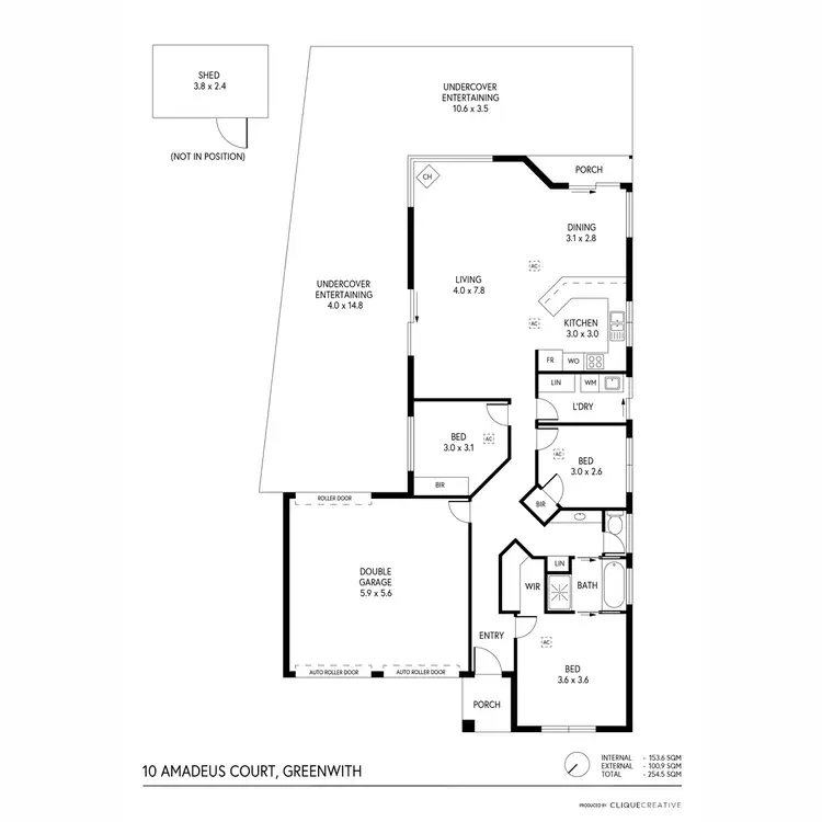 Floorplan of Homely house listing, 10 Amadeus Court, Greenwith SA 5125