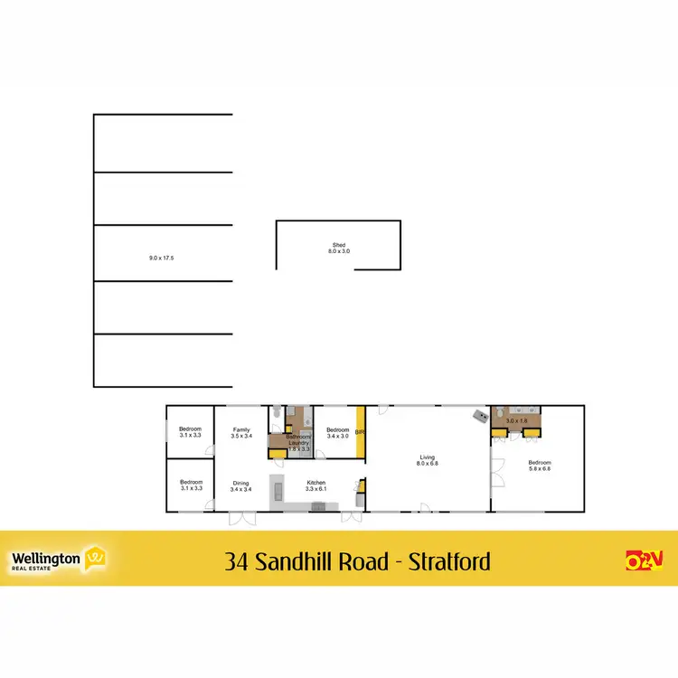Floorplan of Homely house listing, 34 Sandhill Road, Stratford VIC 3862