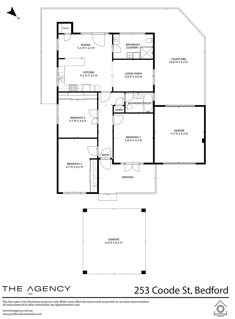 Floorplan of Homely house listing, 253 Coode Street, Bedford WA 6052