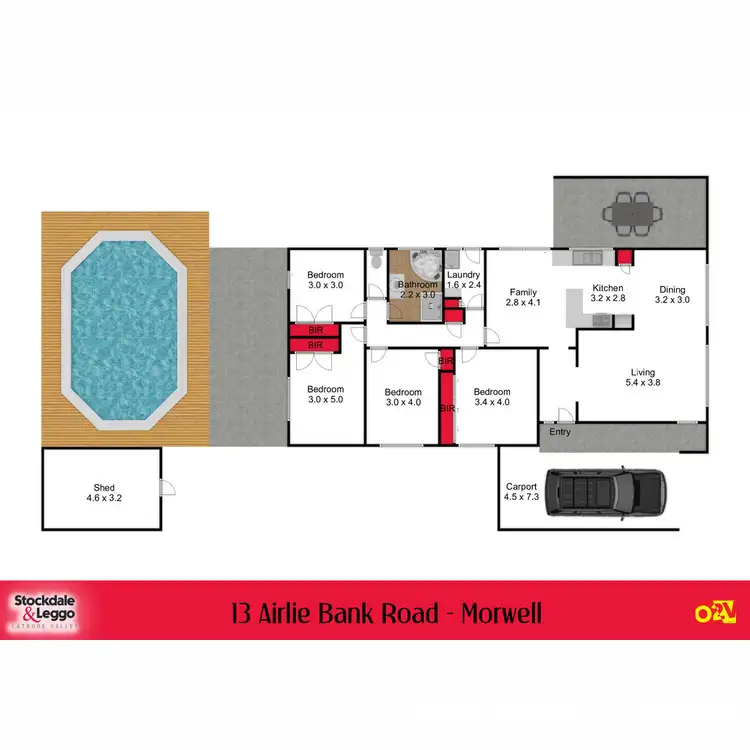 Floorplan of Homely house listing, 13 Airlie Bank Road, Morwell VIC 3840