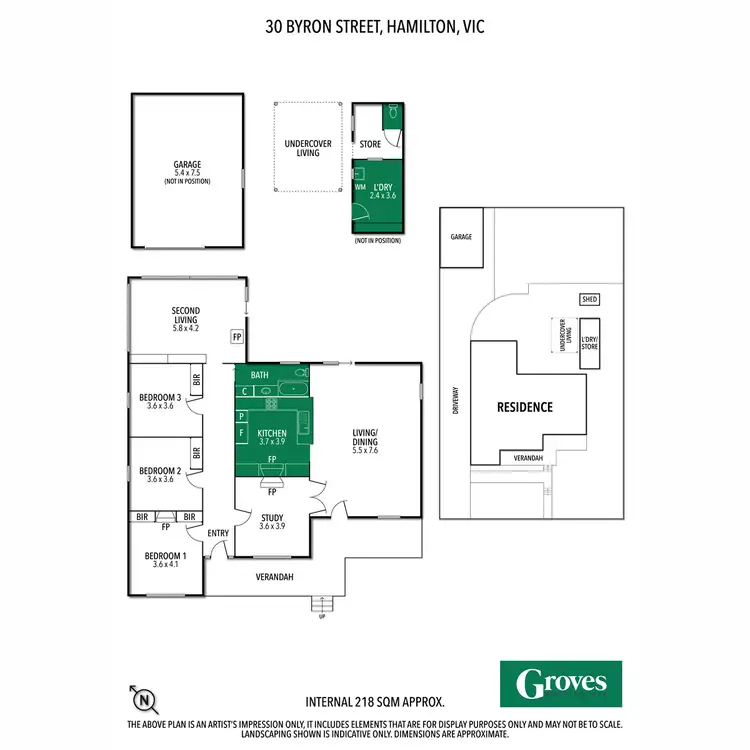 Floorplan of Homely house listing, 30 Byron Street, Hamilton VIC 3300
