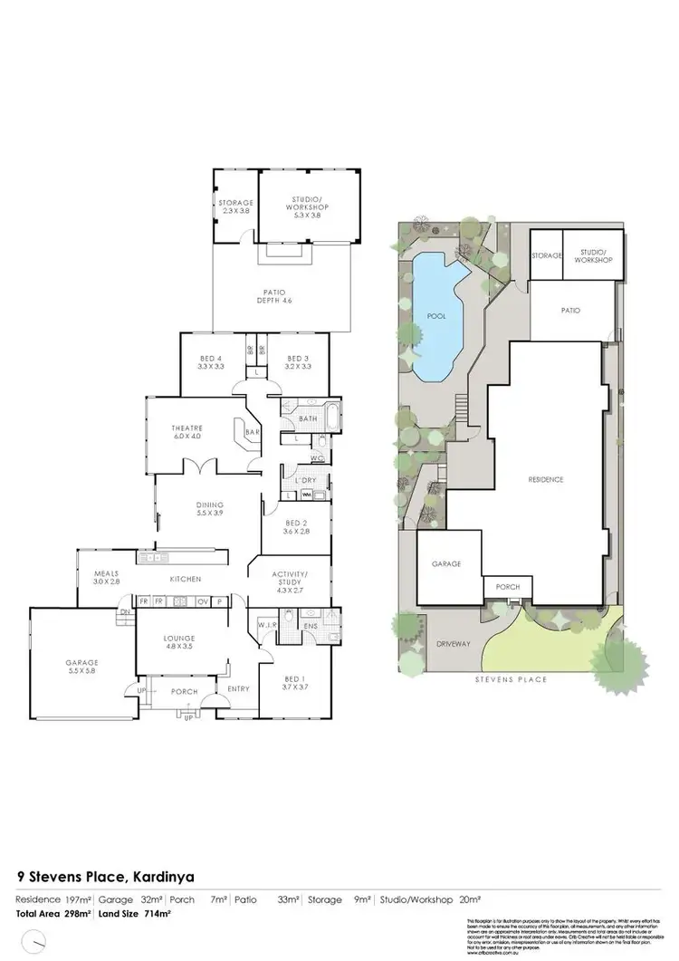 Floorplan of Homely house listing, 9 Stevens Place, Kardinya WA 6163
