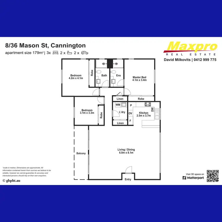 Floorplan of Homely apartment listing, 8/36 Mason Street, Cannington WA 6107