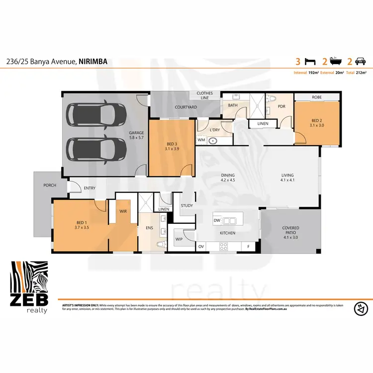 Floorplan of Homely house listing, 236/25 Banya Avenue, Nirimba QLD 4551