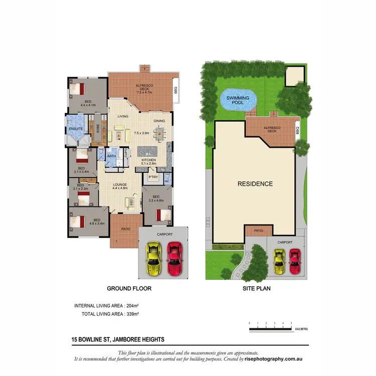 Floorplan of Homely house listing, 15 Bowline Street, Jamboree Heights QLD 4074