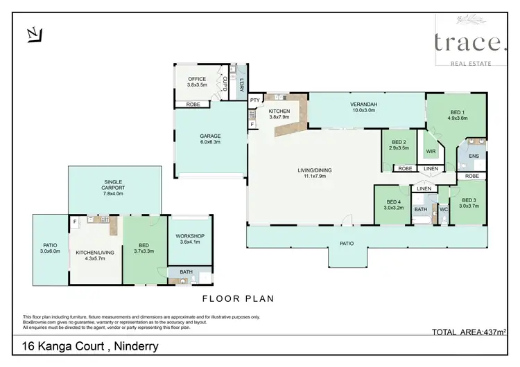 Floorplan of Homely house listing, 16 Kanga Court, Ninderry QLD 4561