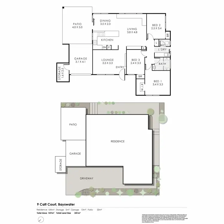 Floorplan of Homely house listing, 9 Catt Court, Bayswater WA 6053